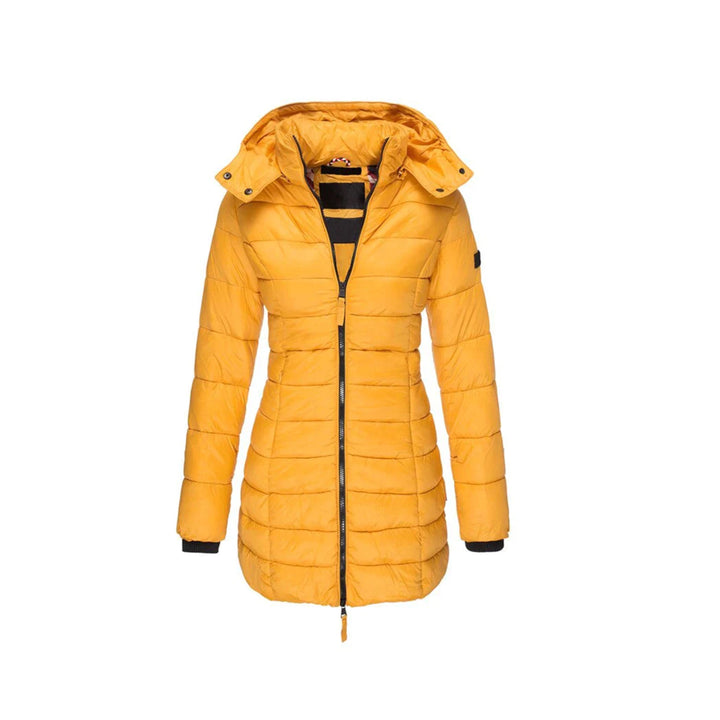 Premium Damen Winter Pufferjacke, wasserabweisend, extrem warm, strapazierfähig für kalte Saison.