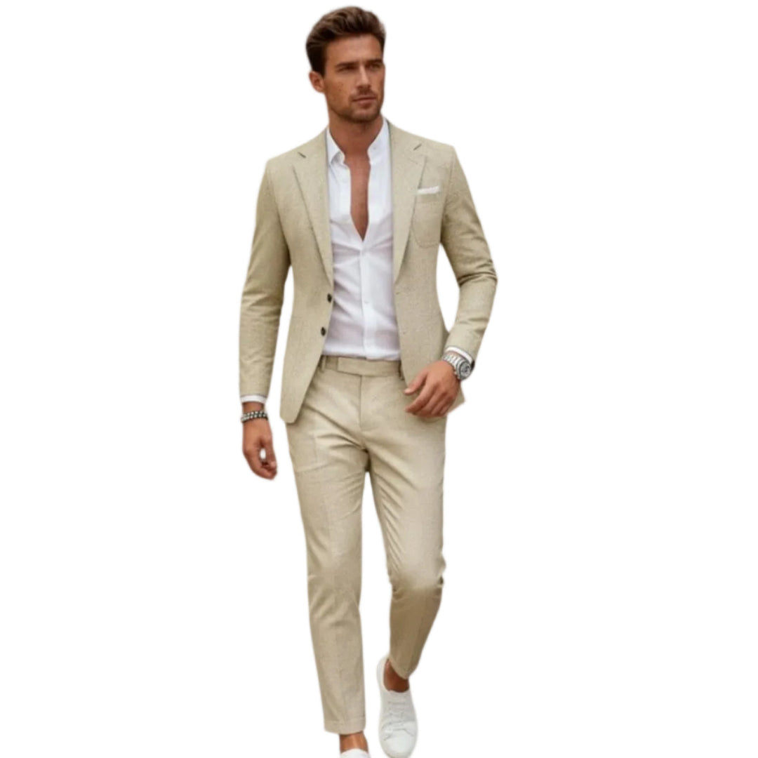 Kompletter Herren Slim-Fit Anzug: Sakko & Hose, elegant und modern. Perfekt für Events.