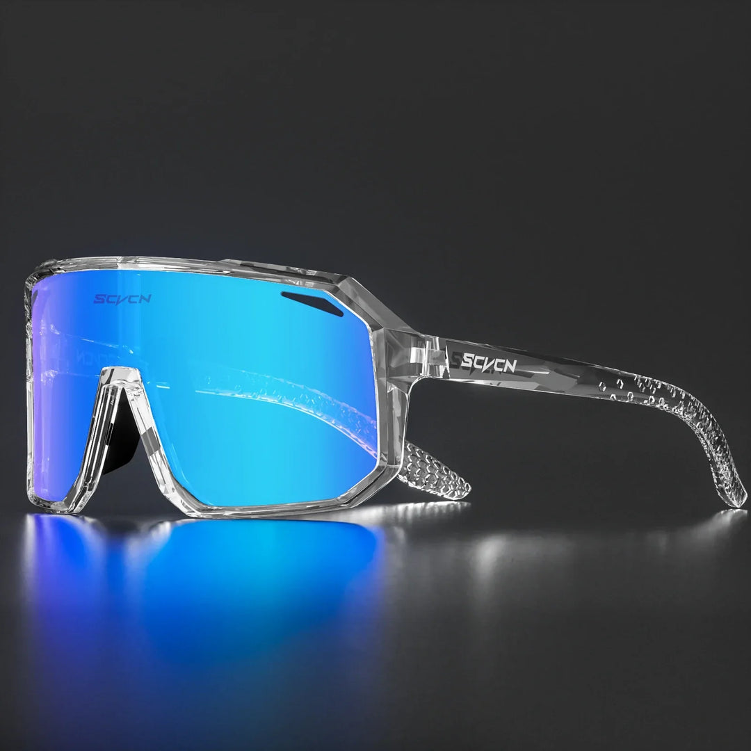 Vielseitige Fahrrad Sonnenbrille, UV400 Schutz, perfekt für Radfahren, Laufen und Wandern.