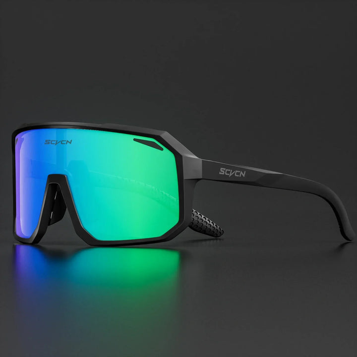Sportliche Fahrrad Sonnenbrille mit vollem UV400 Schutz, ideal für Outdoor-Aktivitäten und Radfahren.