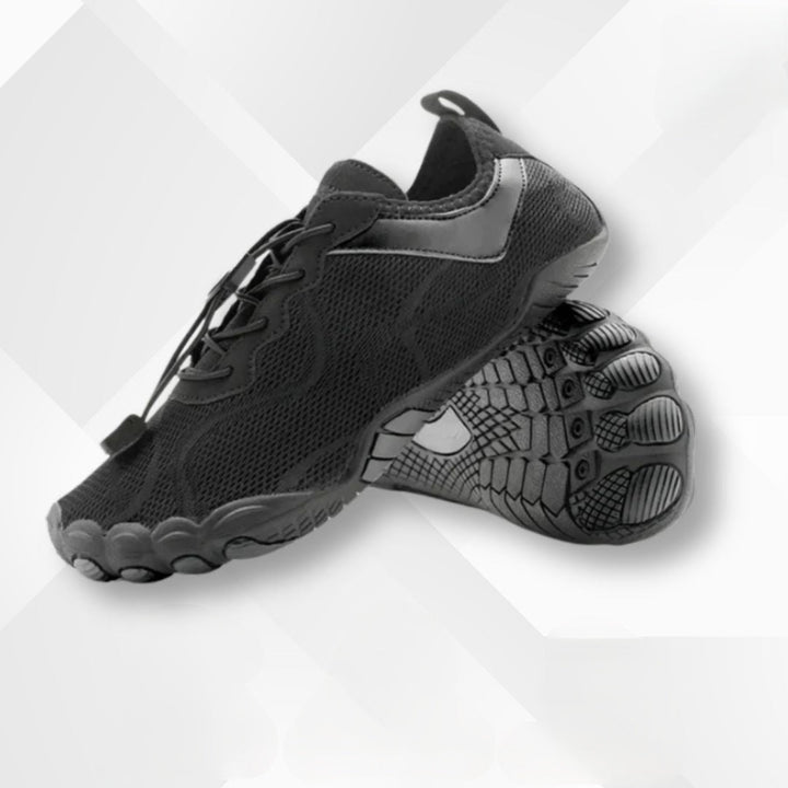 Nayla orthopädische Barfuß-Schuhe, wasserdicht, unisex. Bietet Zehenfreiheit und eine flexible Sohle für gesunde Füße.