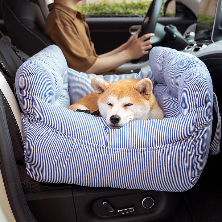 Hundebett Auto: Gemütliches Hundebett für das Auto, sorgt für entspannte Autofahrten & Haustiersicherheit.