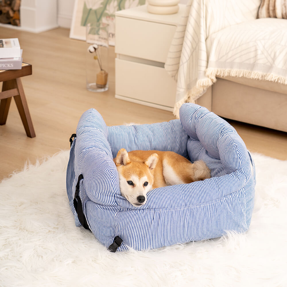 TravelPaw Hundenest: sicheres, weiches Autohundebett für zufriedene Vierbeiner unterwegs.