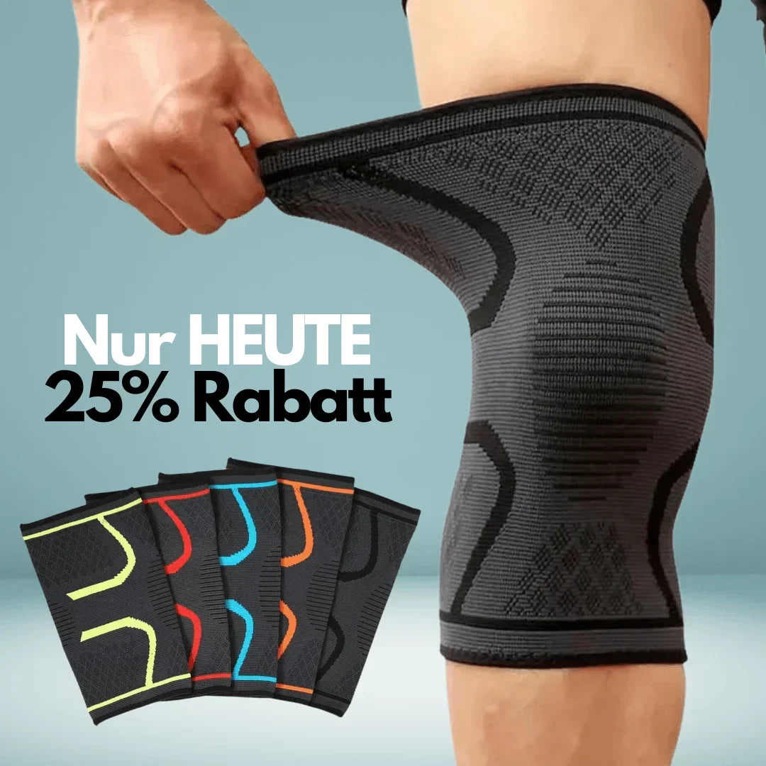 Schmerzlindernde Kniebandage für Damen und Herren, bietet starke Kompression.