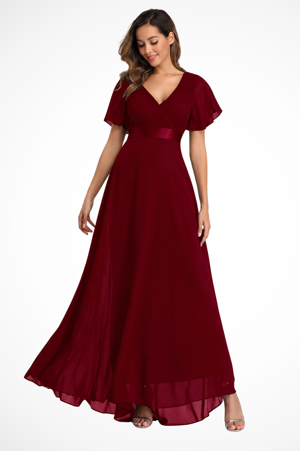 Schickes Abendkleid für Damen, perfekt für Hochzeitsgäste und festliche Anlässe, mit elegantem Schnitt.
