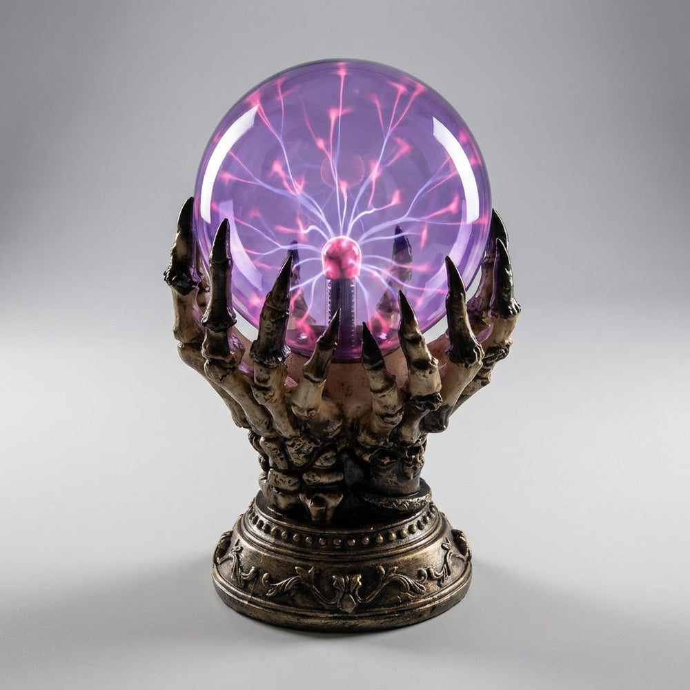 Plasma Tischlampe im gotischen Aetherclaw-Stil, ideal als einzigartiges Stimmungslicht für jede Innenbeleuchtung.