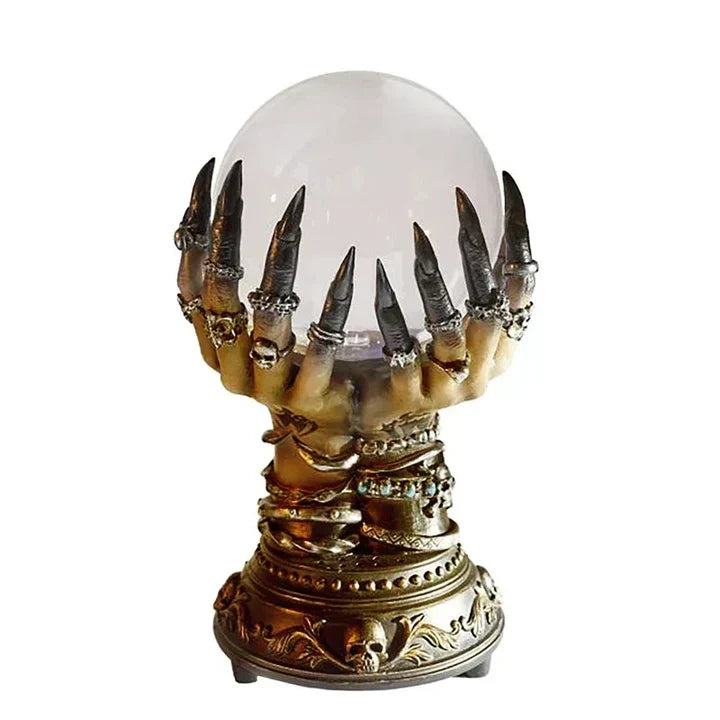 Dekoratives gotisches Wohnaccessoire: Aetherclaw Tischlampe als Stimmungslicht mit gruseliger Note.