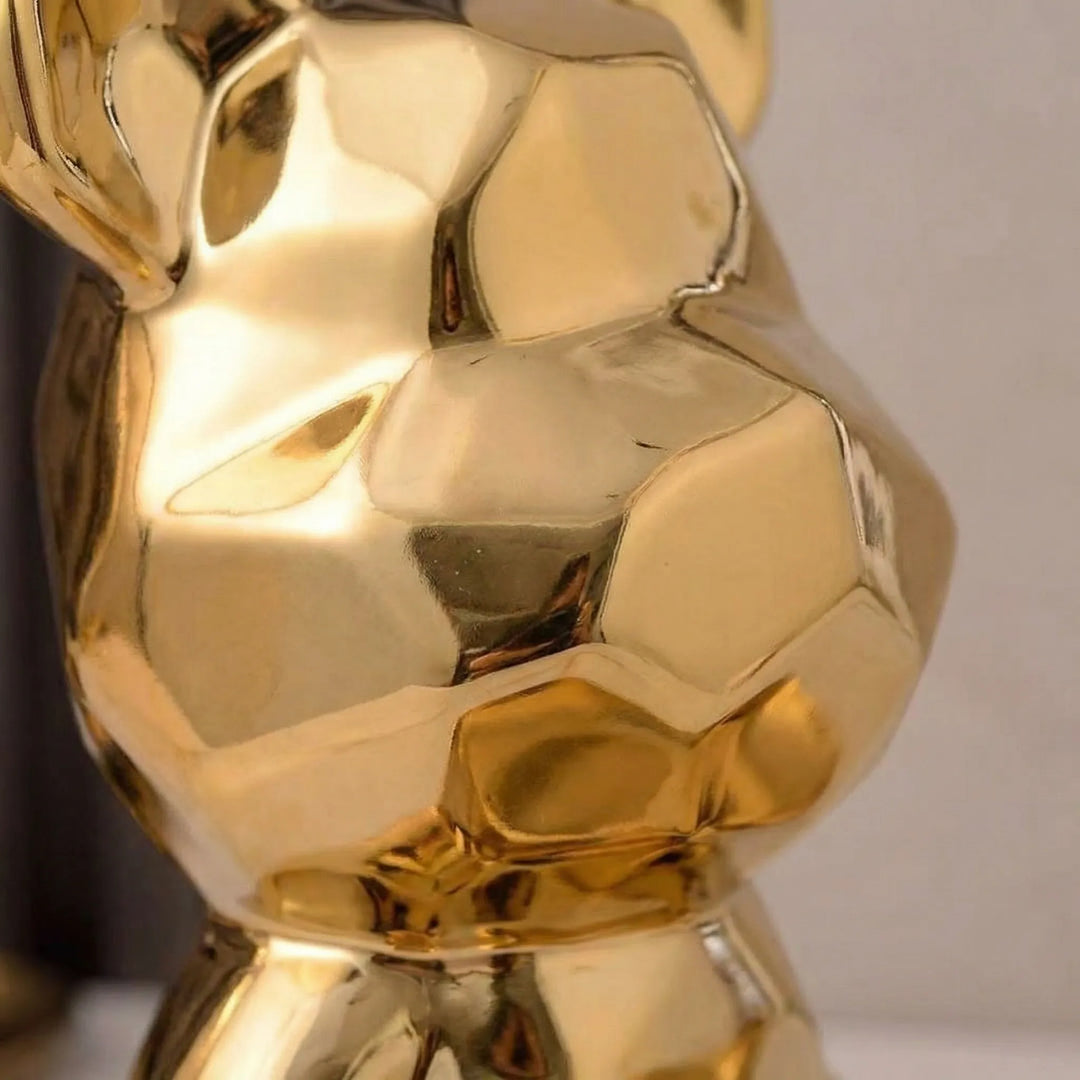 Dekoratives Bärchen-Skulptur mit Ablageschale und integrierter Spardose in diversen Farben.