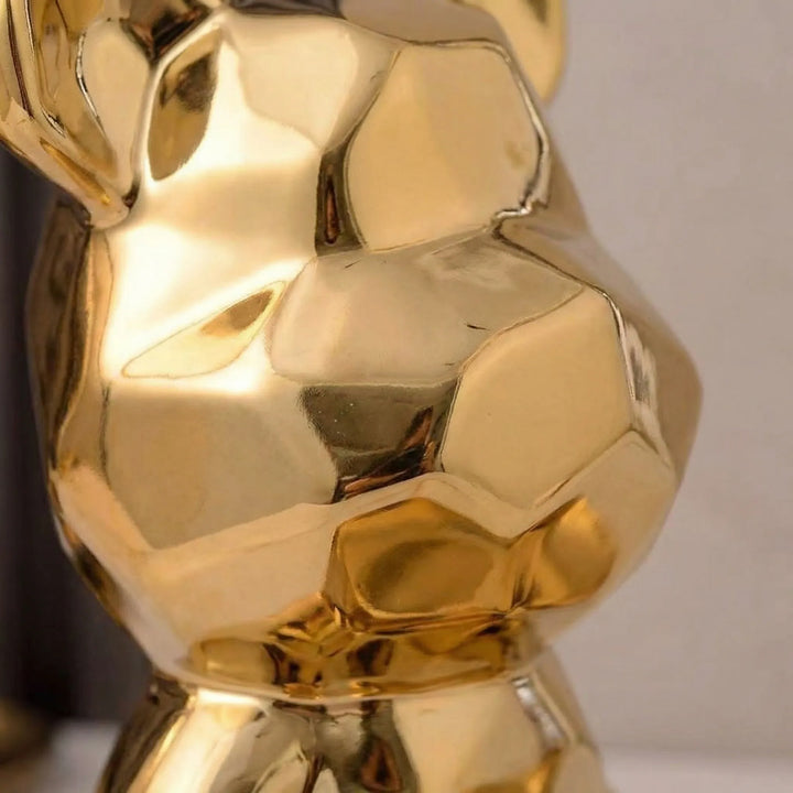 Dekoratives Bärchen-Skulptur mit Ablageschale und integrierter Spardose in diversen Farben.