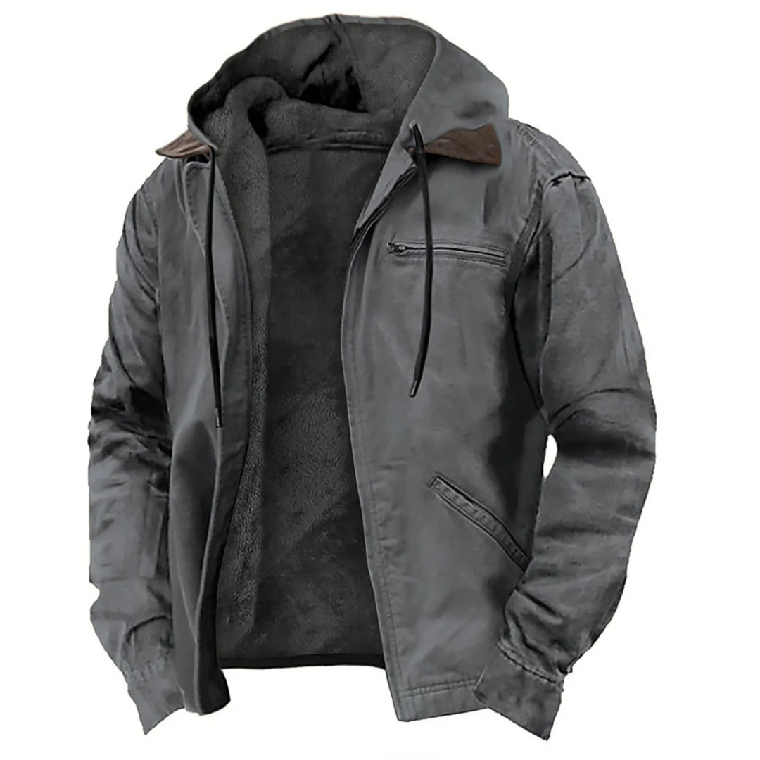 Taillierte Herren Winterjacke in modernem Design. Elegante Jacke für stilbewusste Männer im Business und Freizeit.