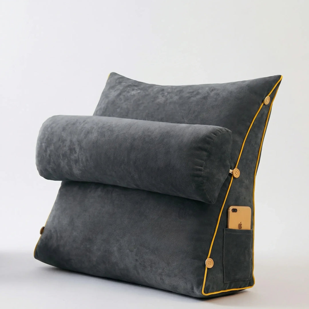 Hochwertiges Keilkissen zur ergonomischen Rückenunterstützung. Perfektes Lesekissen, Bettenkissen & Sofakissen.