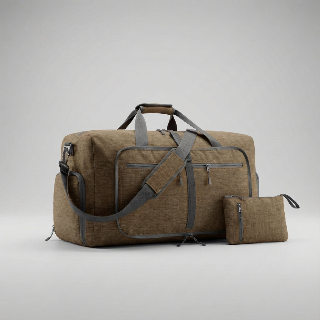 Vielseitige faltbare Reisetasche als zusätzliches Gepäckstück, ideal für spontane Reisen & Einkäufe.