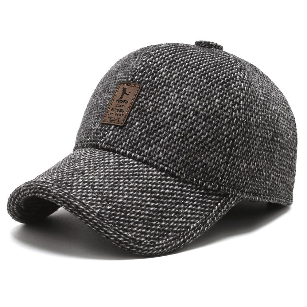 Hellgraue Strickcap im Baseball-Stil, unisex. Ideal für Freizeit & Alltag im Herbst und Winter. Warme gestrickte Mütze.