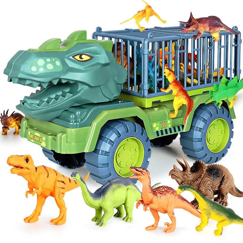 Spannendes Kinder Dinosaurier Fahrzeug Spielset für Jungen und Mädchen, ideal für fantasievolles Rollenspiel & Abenteuer.