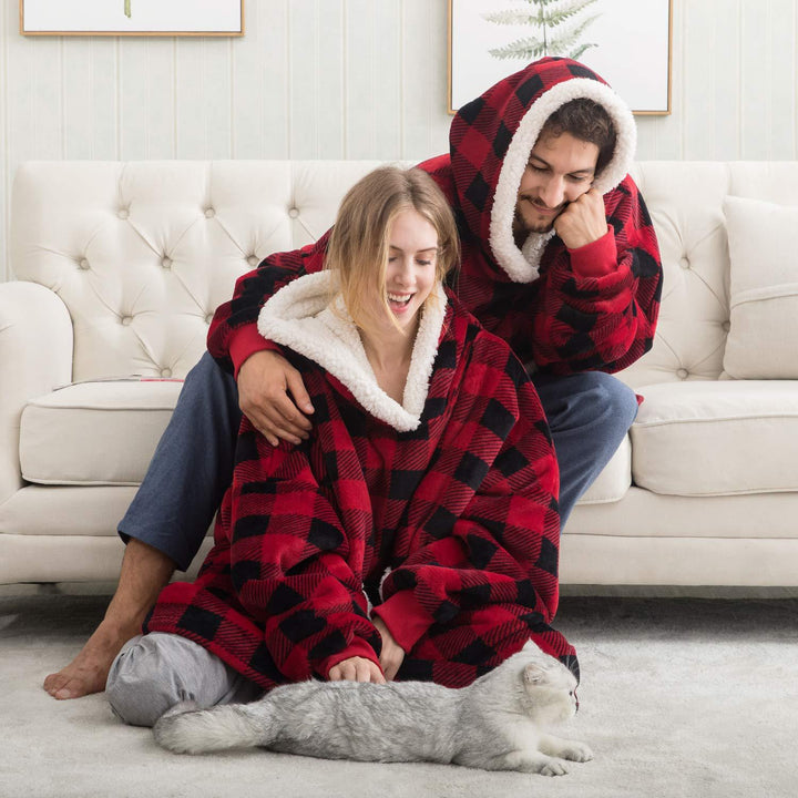 Warmer Deckenpullover für Damen & Herren in Grau, ideal als Loungewear für Entspannung.