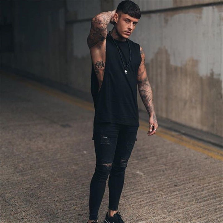 Komfortables Herren Tanktop, atmungsaktives Oberteil für Fitness & lässige Sommer-Outfits.