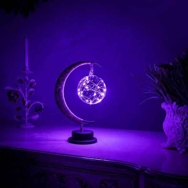 Batteriebetriebene Mondlichtlampe, eine magische Geschenkidee und vielseitige Stimmungslampe für jede Raumdeko.