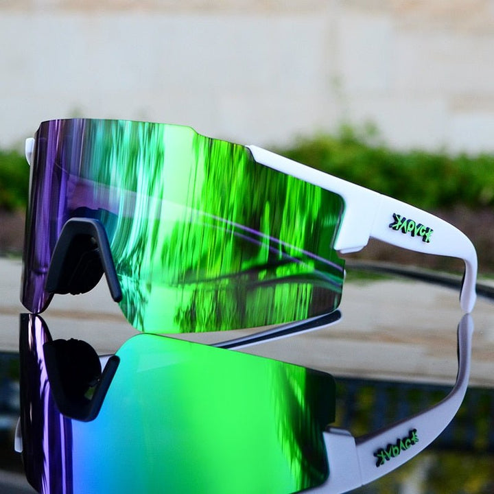 Hochleistungs-Fahrrad-Sonnenbrille mit UV-Schutz, perfekt für Radsport, Laufen und Outdoor-Freizeit.