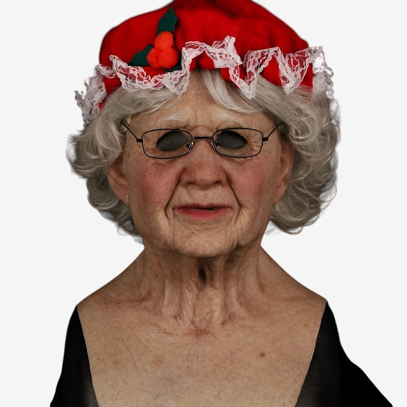 Realistische Latex Vollgesichtsmaske mit beweglichem Mund. Perfekt für Cosplay, Theater & Halloween Partys.