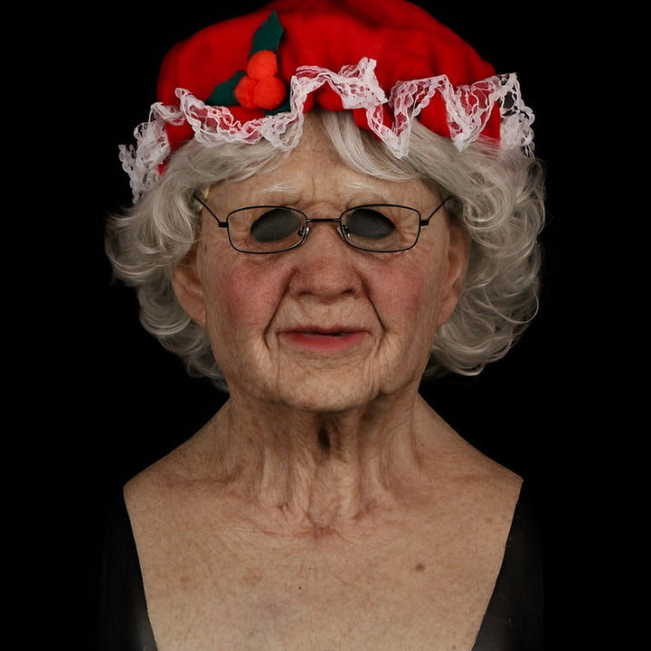 Gruselige Erwachsenen Latexmaske. Realistische Charaktermaske mit beweglichem Mund, perfekt für Themenpartys.