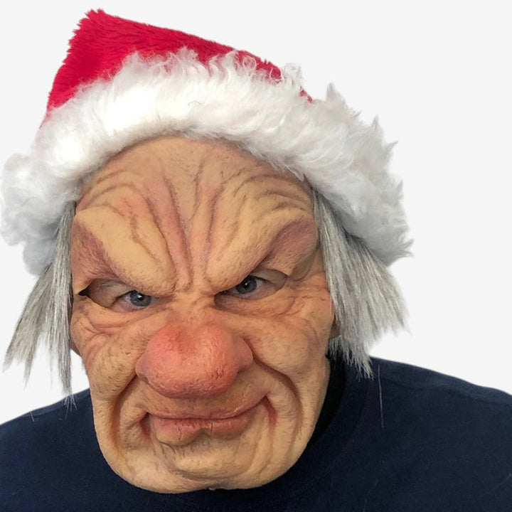 Vollgesichts-Latexmaske: Beweglicher Mund, ideal für erwachsene Halloween & Cosplay Kostüme. Gruseliger Look.
