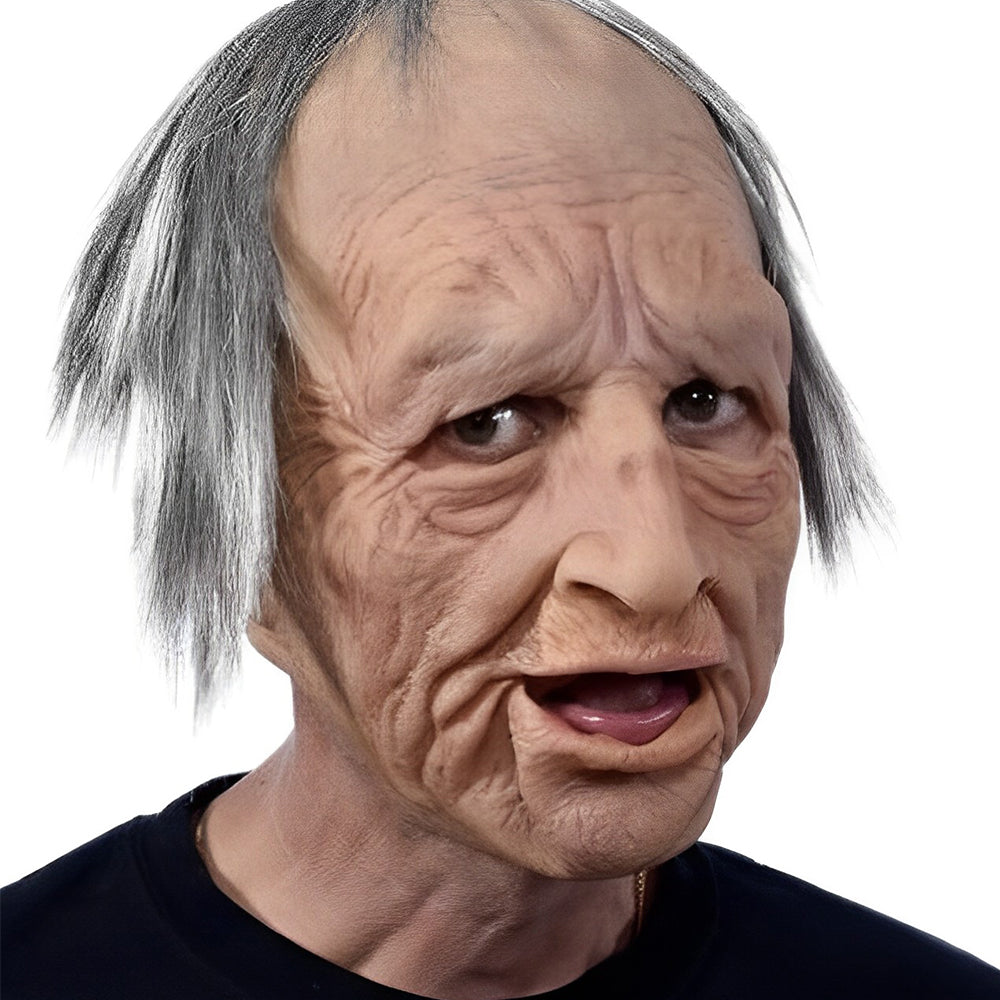 Charaktermaske "Altmann", realistisch, aus Latex, für Halloween, Cosplay und Mottopartys.
