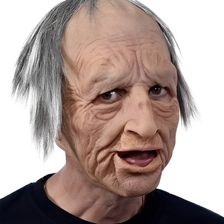Charaktermaske "Altmann", realistisch, aus Latex, für Halloween, Cosplay und Mottopartys.