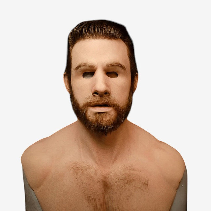 Gruselige Latex Vollgesichtsmaske für Erwachsene. Beweglicher Mund, perfekt für Halloween & Themenpartys.