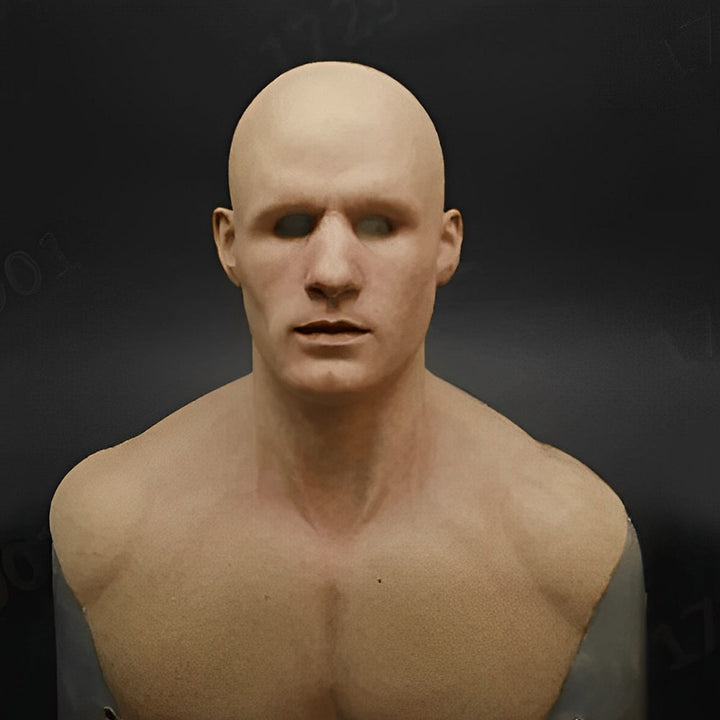 Realistische Latexmaske für Cosplay, unisex, ideal für Halloween und gruselige Verkleidungen.