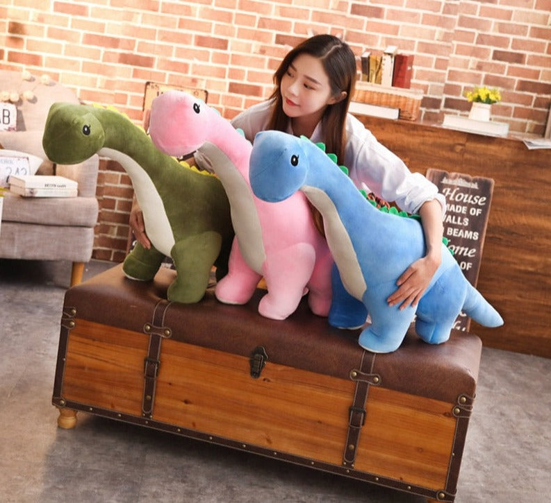 Großes, stehendes Diplodocus Plüschtier, tolles Spielzeug und Deko für jedes Kinderzimmer.