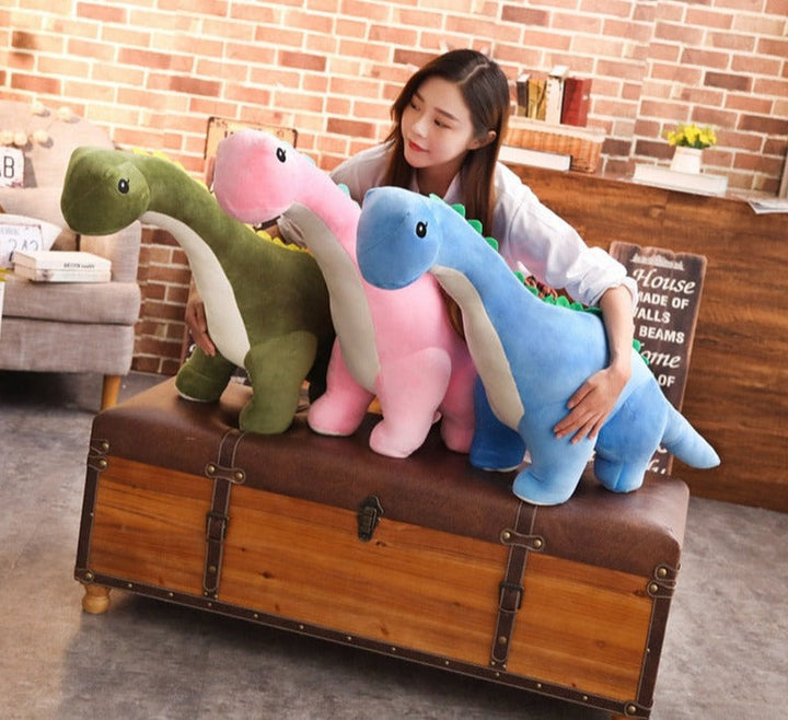 Großes, stehendes Diplodocus Plüschtier, tolles Spielzeug und Deko für jedes Kinderzimmer.