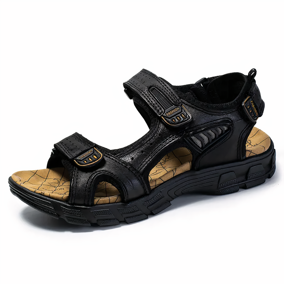 Bequeme orthopädische Herren-Sandalen Jules, ideal bei Fersensporn, Fußschmerzen & für gesunde Füße den ganzen Tag.