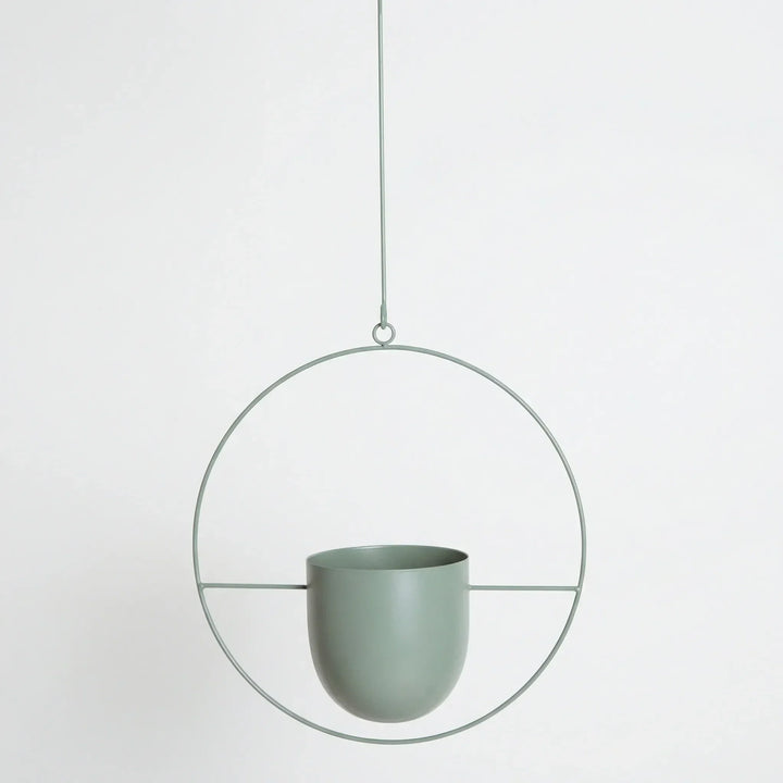 Ästhetischer, geometrischer Blumentopf für Ihr Zuhause. Eleganter Pflanzenhänger als Blickfang.