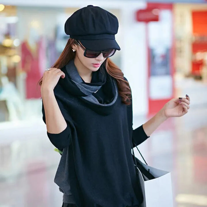 Elegante Retro Damen Ballonmütze aus Baumwolle, ideales Winter-Accessoire.