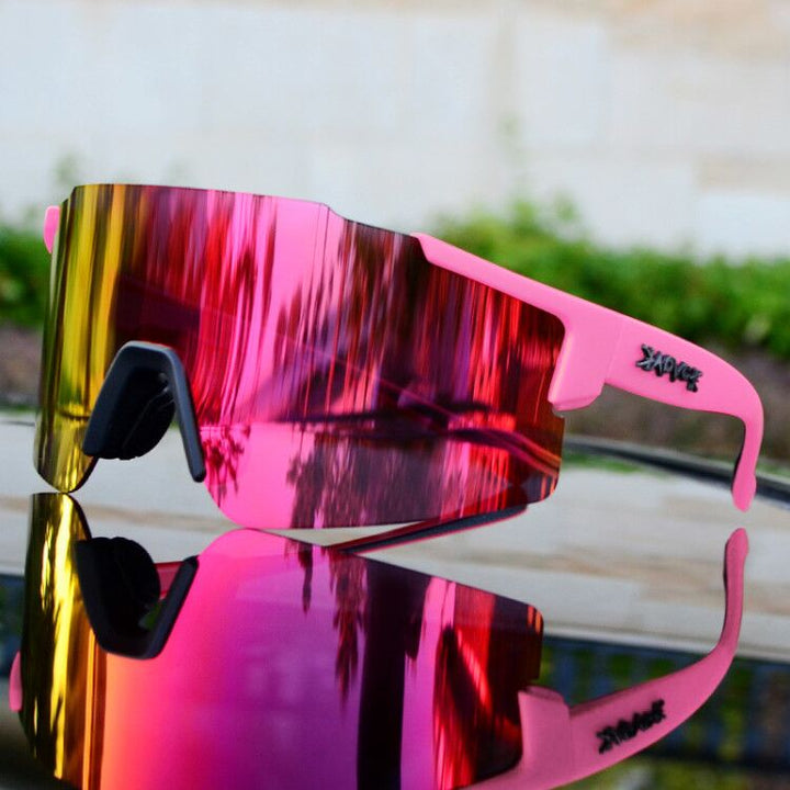 Sport Fahrrad-Sonnenbrille, Unisex. Ideale Schutzbrille für Radfahrer, Laufen & Outdoor mit UV-Schutz.