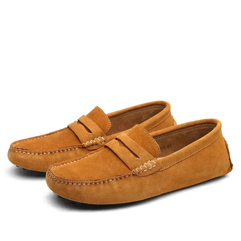 Komfortable Herren Loafers für Frühling und Sommer, Braun, perfekt für stilvolle Freizeitoutfits.