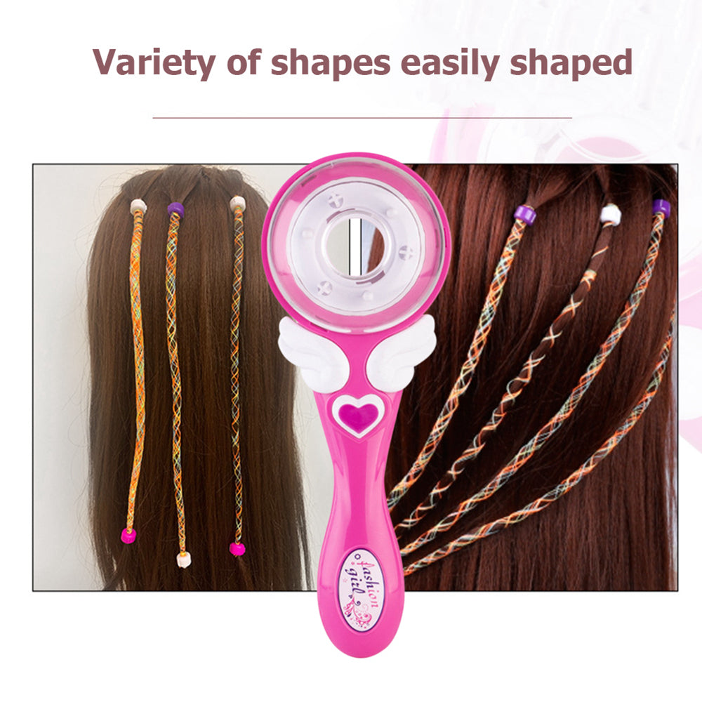 TwistBraid Styler Kinder Haarflechter mit Zubehör. Perfektes Geschenk für kreatives DIY Haarstyling und Frisuren.