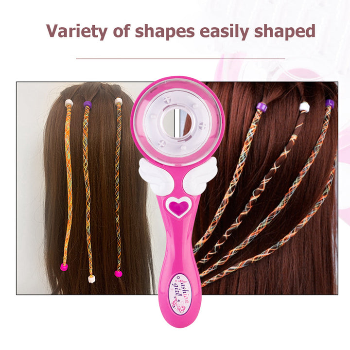 TwistBraid Styler Kinder Haarflechter mit Zubehör. Perfektes Geschenk für kreatives DIY Haarstyling und Frisuren.