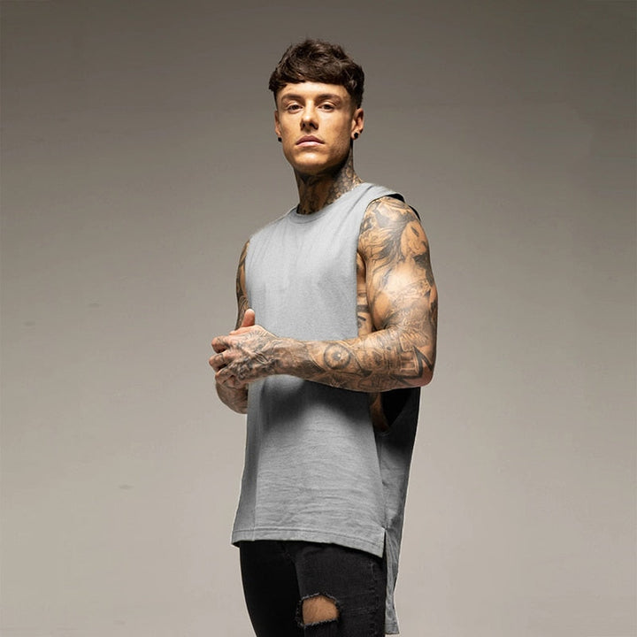 Vielseitiges Herren Tanktop, komfortables Basic Oberteil für Sport, Freizeit & heiße Sommertage.