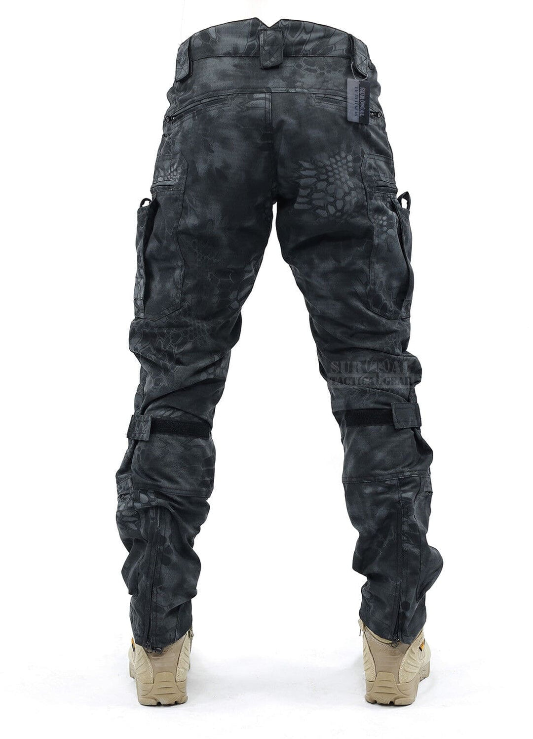 Ergonomische Herren Cargohose Tobias, atmungsaktiv & robust, mit Knieschutz für harte Arbeit.