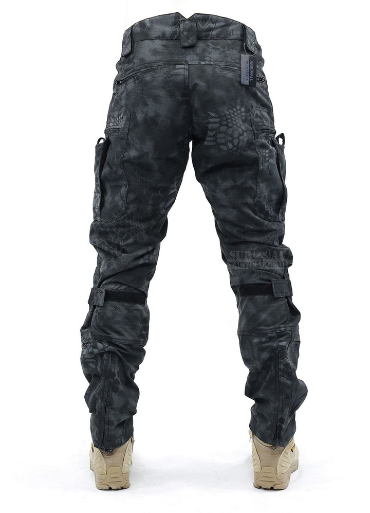 Ergonomische Herren Cargohose Tobias, atmungsaktiv & robust, mit Knieschutz für harte Arbeit.