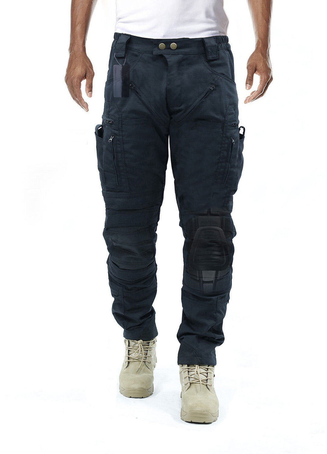 Vielseitige Herren Freizeithose, Cargo-Stil mit Knieschutz, komfortabel für Alltag und Outdoor.