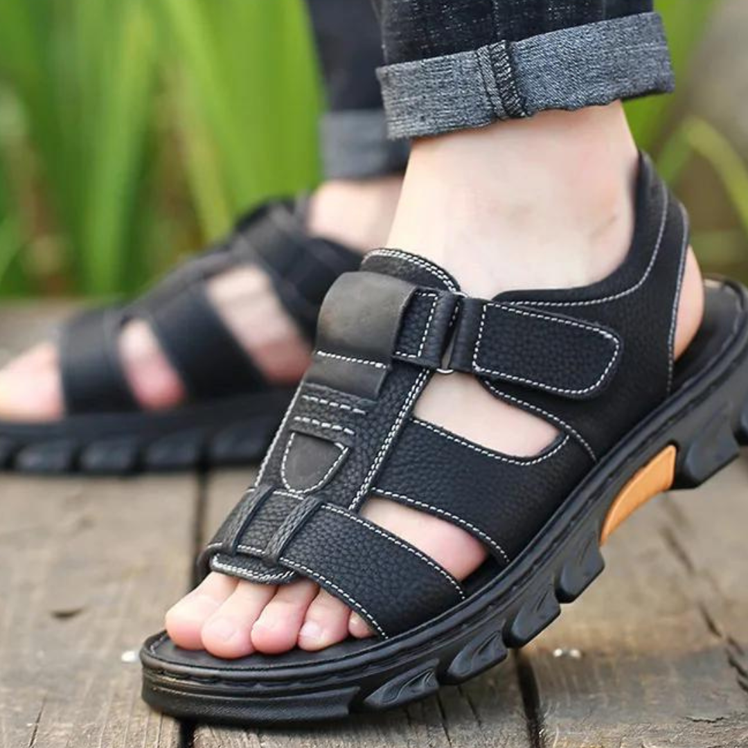 Bequeme Herren Komfortsandalen Thijs: orthopädisch, leicht & entlastend für optimale Fußunterstützung.