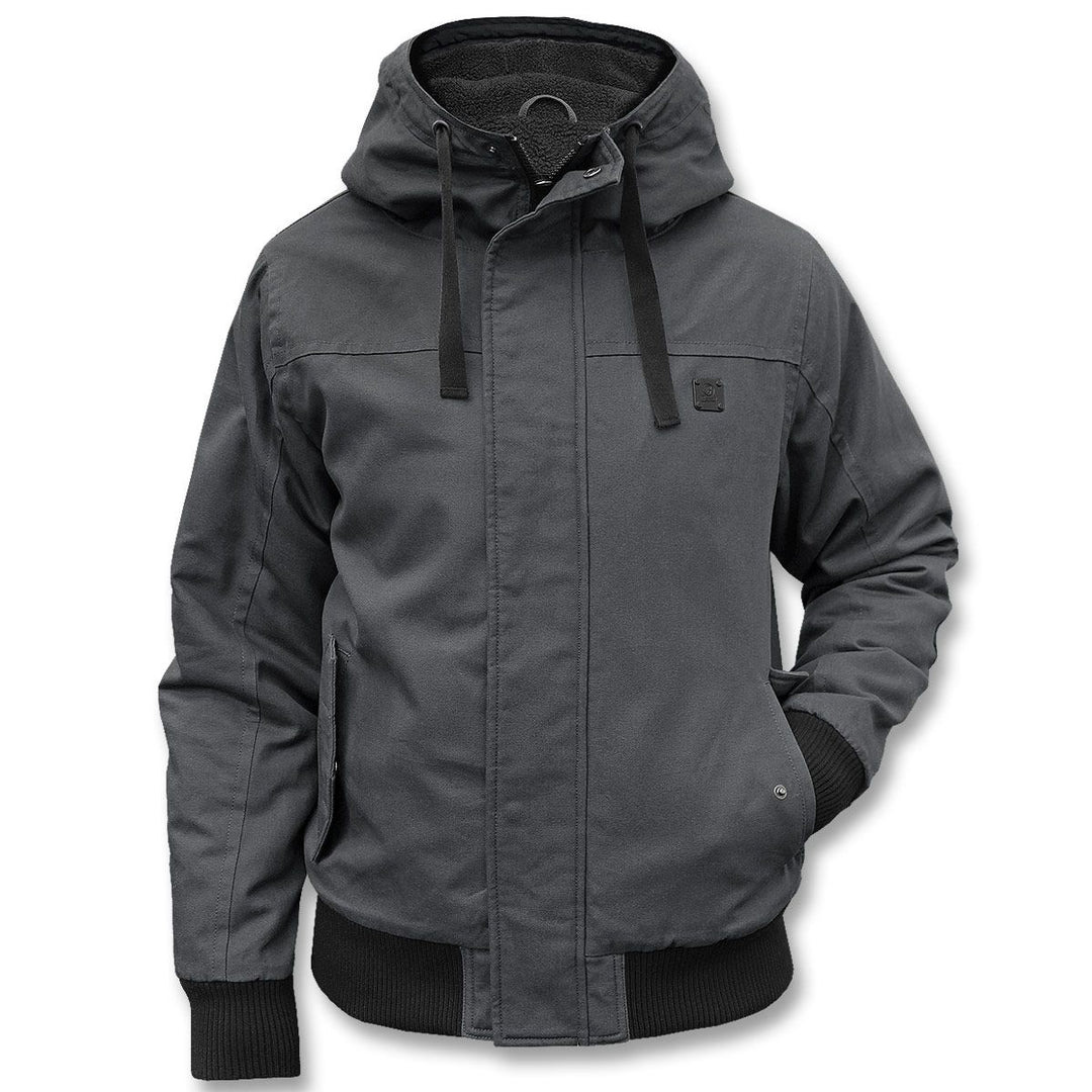 Warme Herren Blouson-Winterjacke mit Kapuze, sportlich & bequem für kalte Tage.
