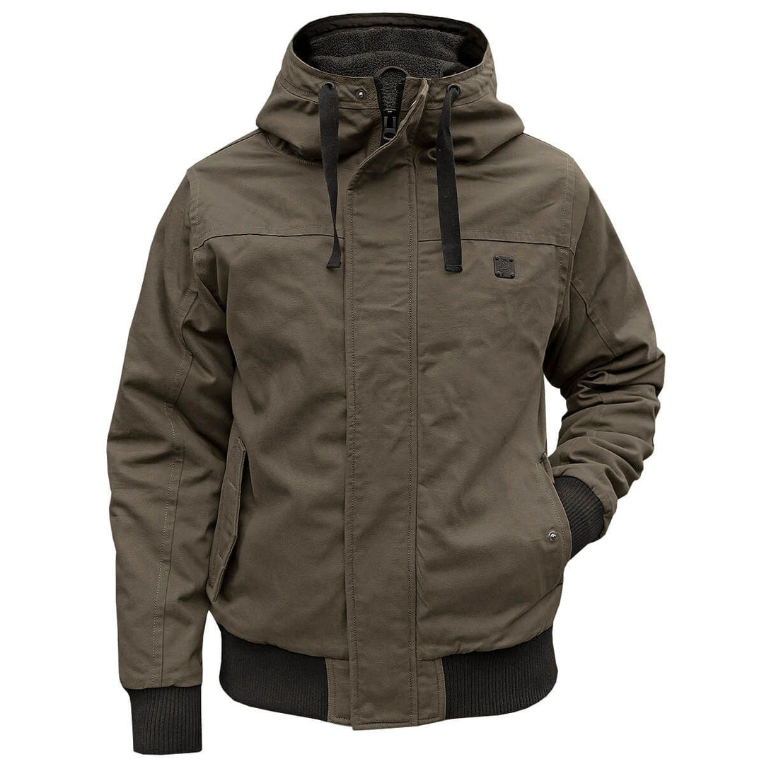 Bequeme Herren Winterjacke, winddichter Blouson für sportliche Aktivitäten & Alltag.