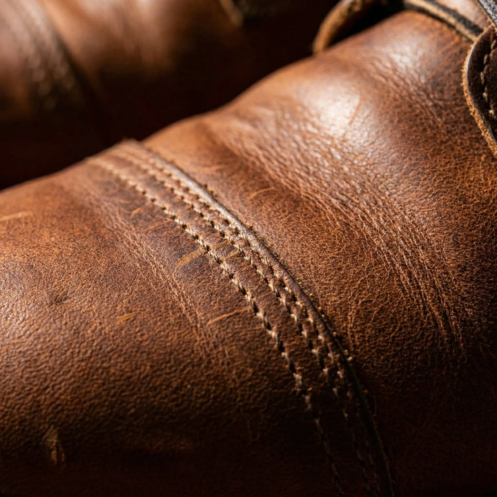 Bequeme braune Herren Knöchelstiefel mit Schnürung 'Declan', vielseitig für Alltag & elegante Outfits.