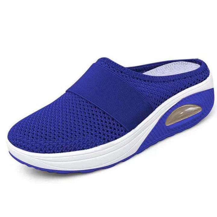 Seitliche Ansicht der leichten OrthoAir Damen Luftkissen-Sneaker in moderner Optik, ideal für Freizeit.