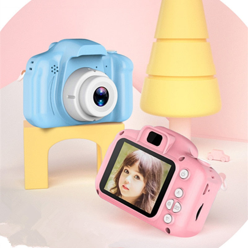Rosa Kinder HD Digitalkamera, stoßfest, mit Spielen. Perfektes Kindergeschenk für Fotografie und kreativen Spaß.