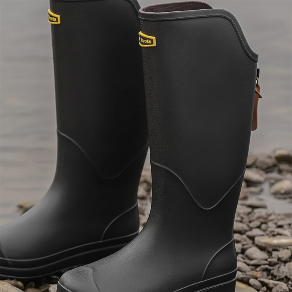 Rutschfeste Sohle der Damen Regenstiefel „Claudia“ für sicheren Halt bei Regen, stilvoll & komfortabel.