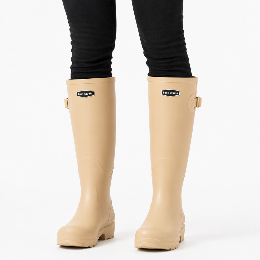 Innenseite der warmen Damen Regenstiefel „Claudia“, komfortabel & ideal für kalte Wintertage. Wasserdicht.
